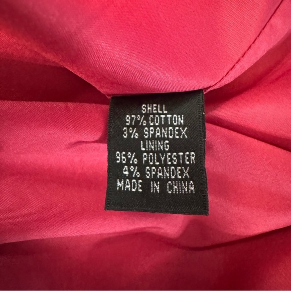 Adrianna Papell Red/Pink Watercolor Sleeveless Sheath Dress Pockets Womens Sz. 6 - Picture 9 of 9